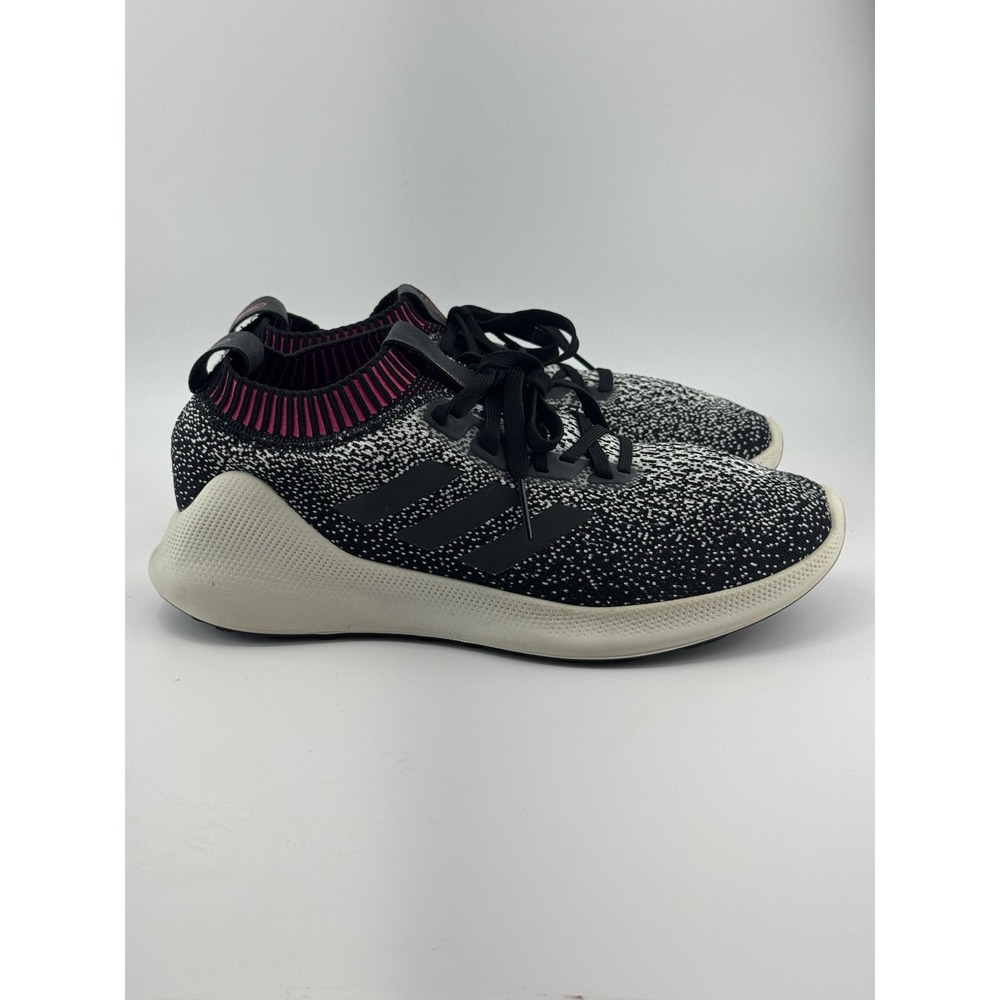 Adidas Purebounce+ Womens Athletic Running Shoes Size 9 Black White Pink